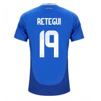 Italien Mateo Retegui #19 Replika Hemmatröja EM 2024 Kortärmad